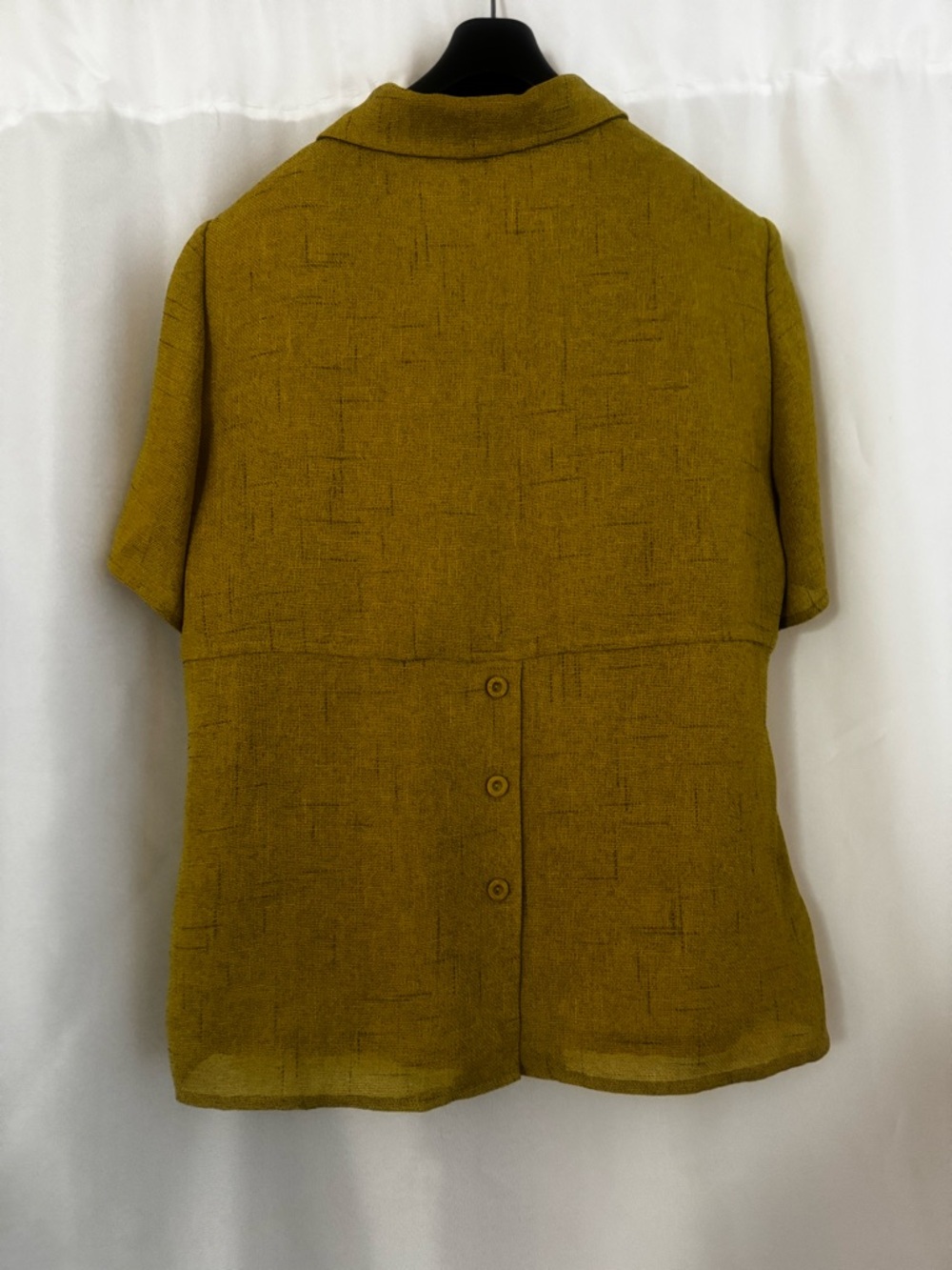 Olive Green Women's Skirt Set - Classic Button Front - Picture 4 of 12